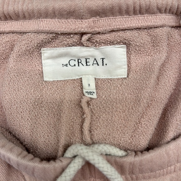 Baby pink and white striped sweat outfit by The Great - Picture 4 of 7